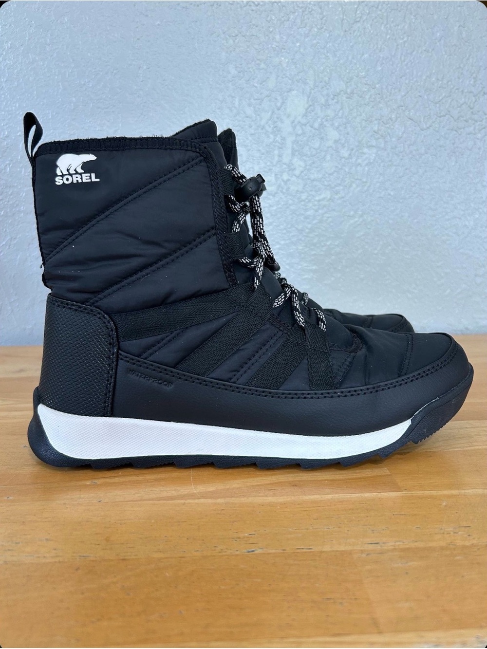 Sorel Whitney II Short Waterproof Winter Snow Boots Black Women’s 6